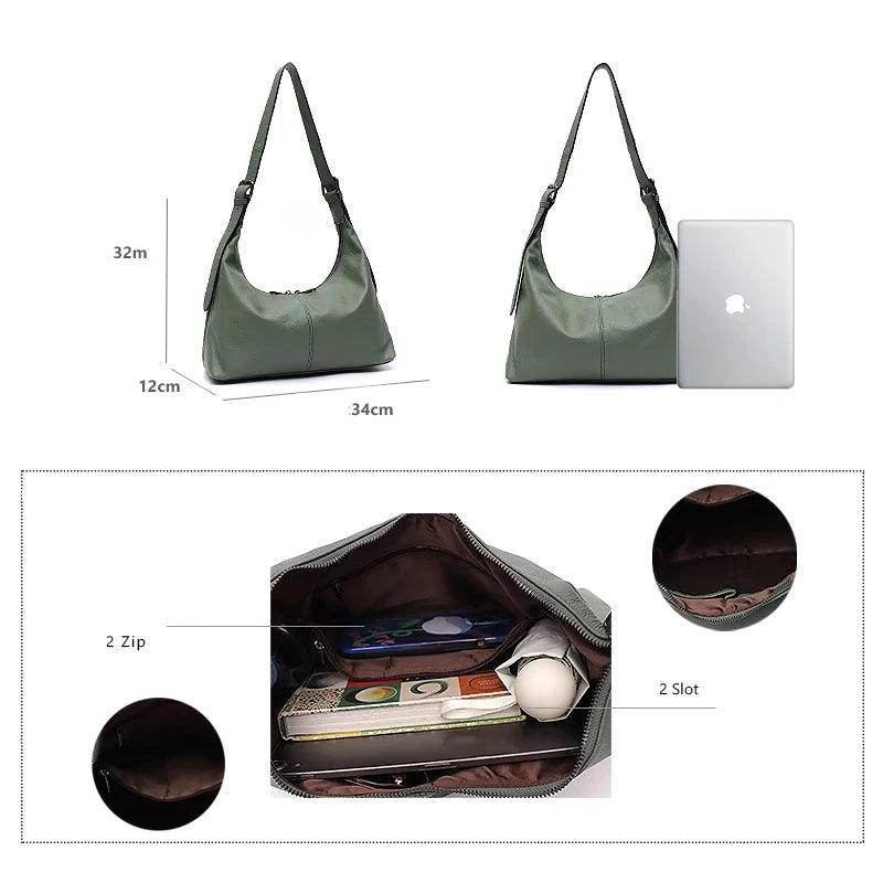 Inès Paris | Sac besace en cuir véritable