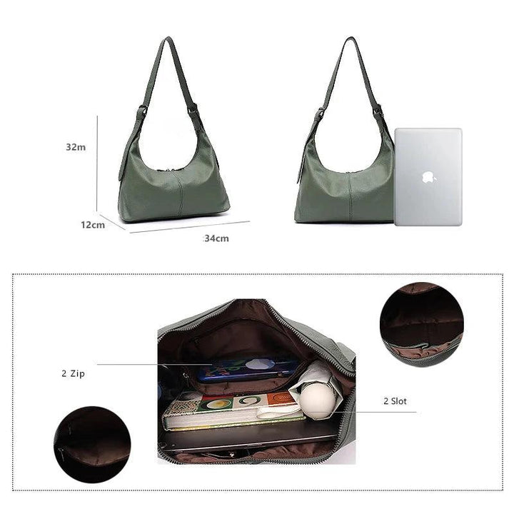 Inès Paris | Sac besace en cuir véritable