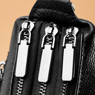 Capucine Lumière | Sac bandoulière en cuir véritable