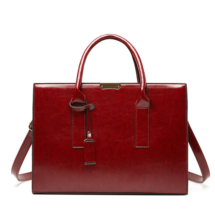 Hélène Paris | Ensemble sac et deux portefeuilles en cuir véritable
