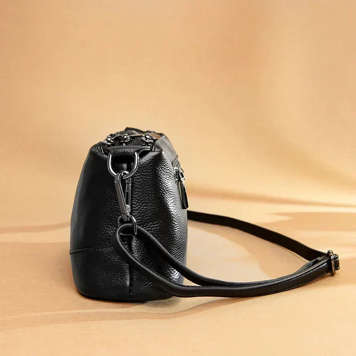 Capucine Lumière | Sac bandoulière en cuir véritable