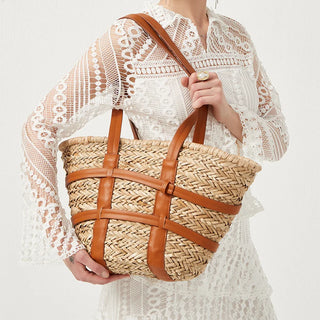 Delphine Loire | Sac de plage en cuir véritable