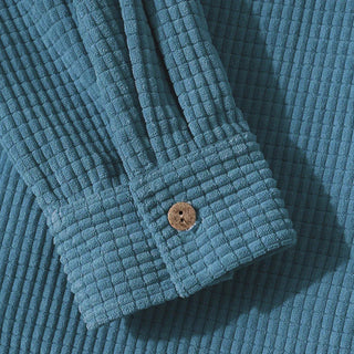 Fabrice | Chemise en velours côtelé avec capuche