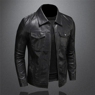 Henri | Veste en cuir coupe tailleur