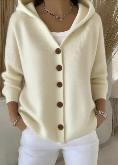 Monique | Cardigan élégant à capuche