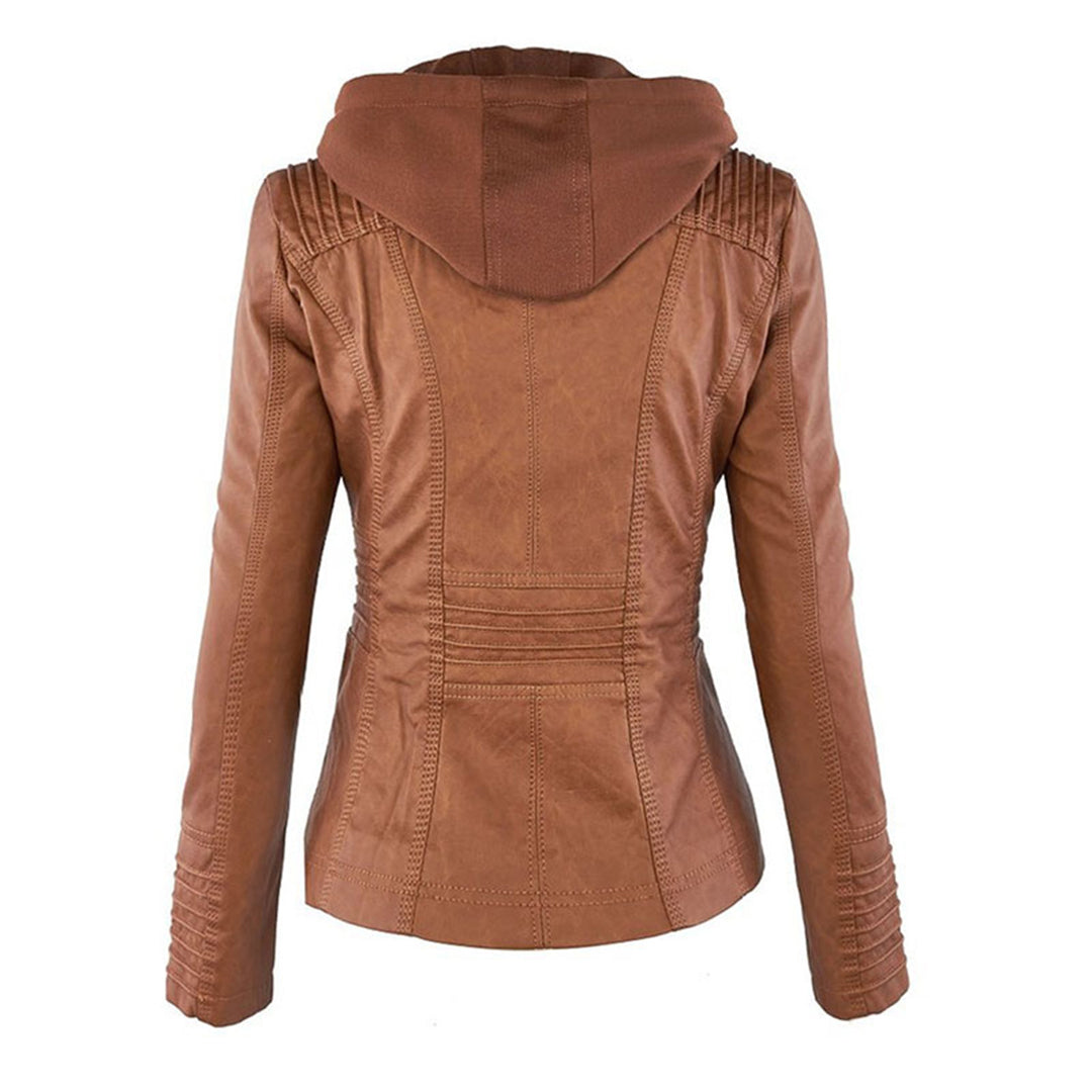 Élodie | Veste en similicuir