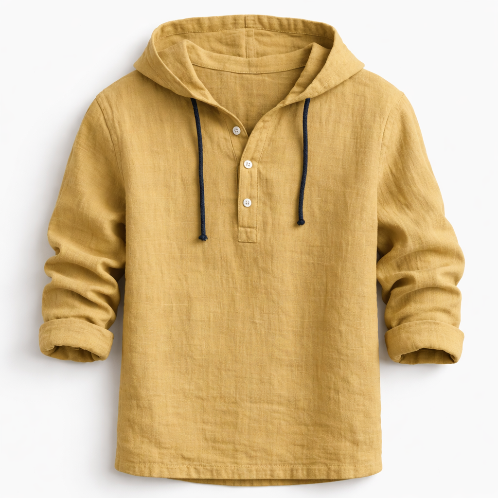 Jérôme | Chemise à capuche en lin