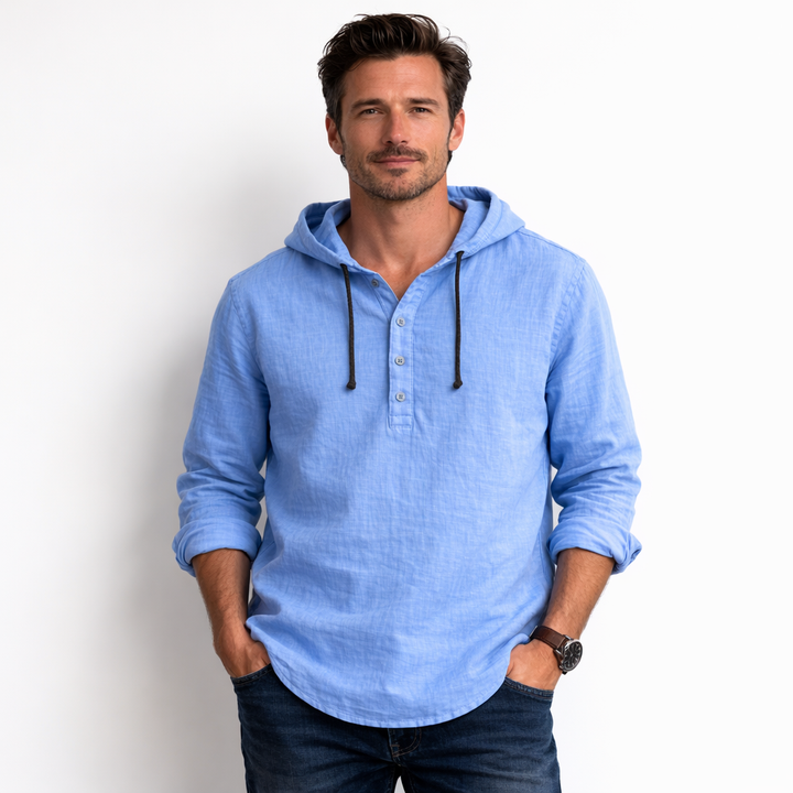 Jérôme | Chemise à capuche en lin