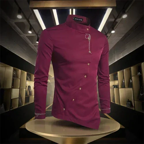 Luc | Chemise à col rétro
