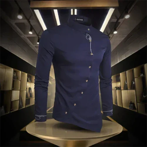 Luc | Chemise à col rétro