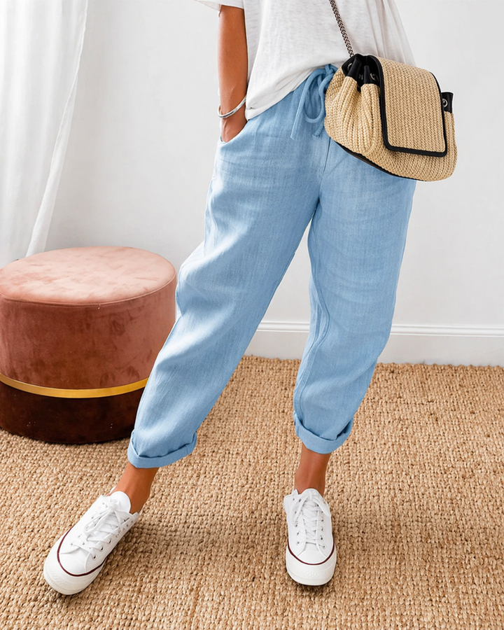 Aline | Pantalon décontracté en lin