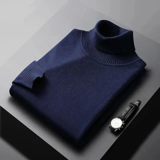 Raphaël | Pull col roulé en maille