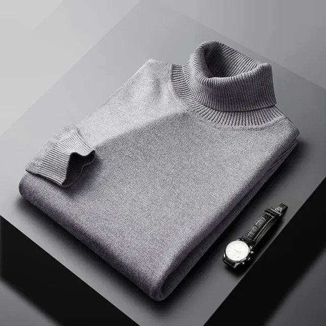 Raphaël | Pull col roulé en maille