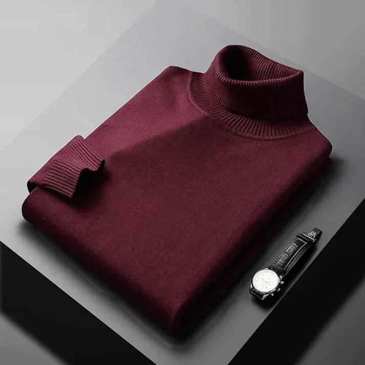 Raphaël | Pull col roulé en maille