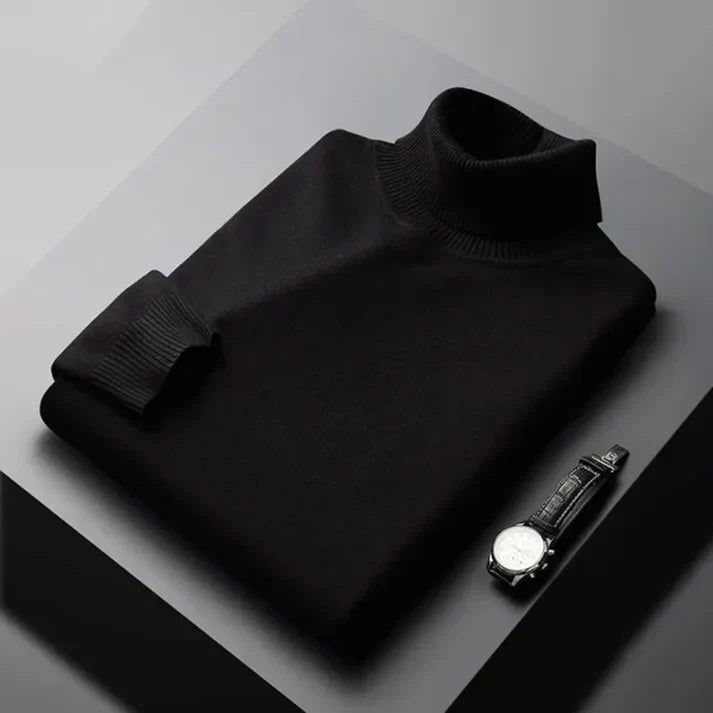 Raphaël | Pull col roulé en maille