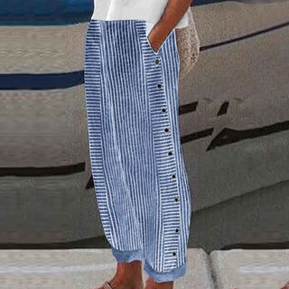 Rosalie | Pantalon rayé décontracté