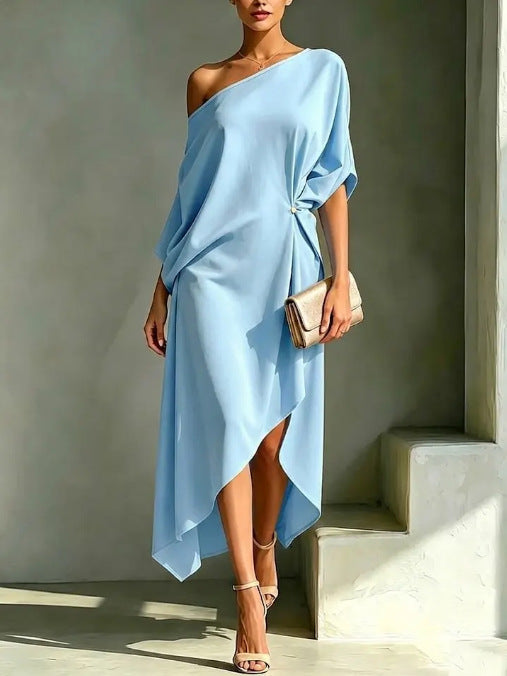 Hélène | Robe élégante asymétrique