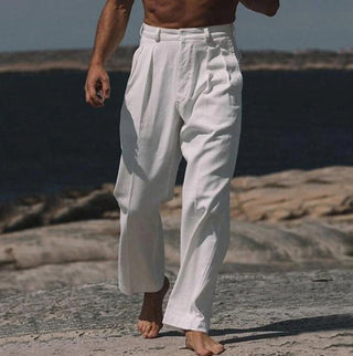 Théo | Pantalon large en lin