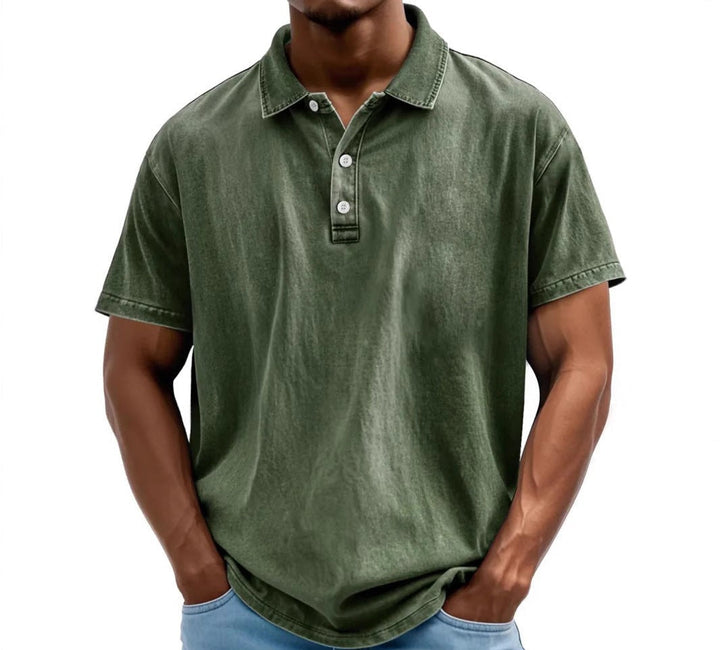 Pascal | Polo vintage délavé