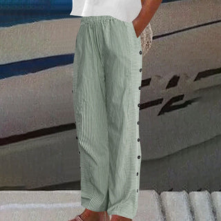 Rosalie | Pantalon rayé décontracté