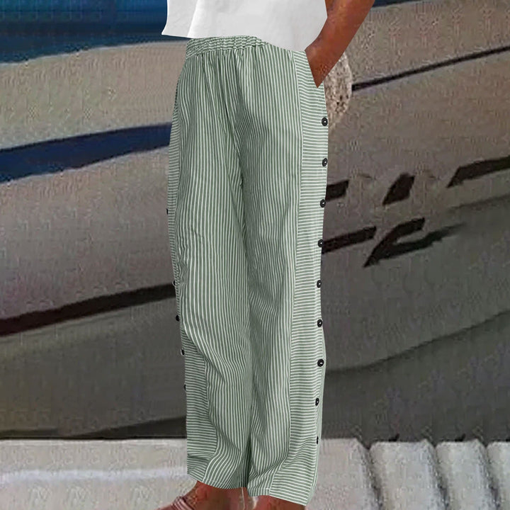 Rosalie | Pantalon rayé décontracté
