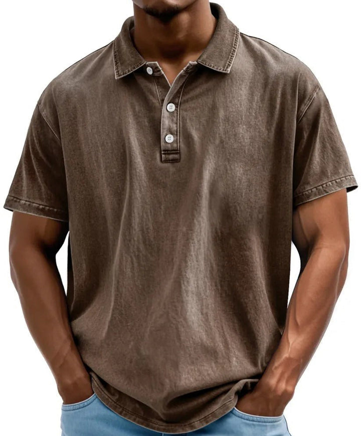 Pascal | Polo vintage délavé