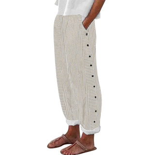 Rosalie | Pantalon rayé décontracté