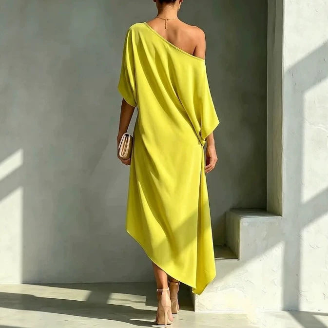 Hélène | Robe élégante asymétrique