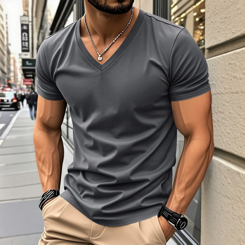 Simon | Chemise en tissu tactile coton
