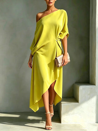 Hélène | Robe élégante asymétrique