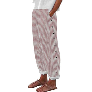 Rosalie | Pantalon rayé décontracté