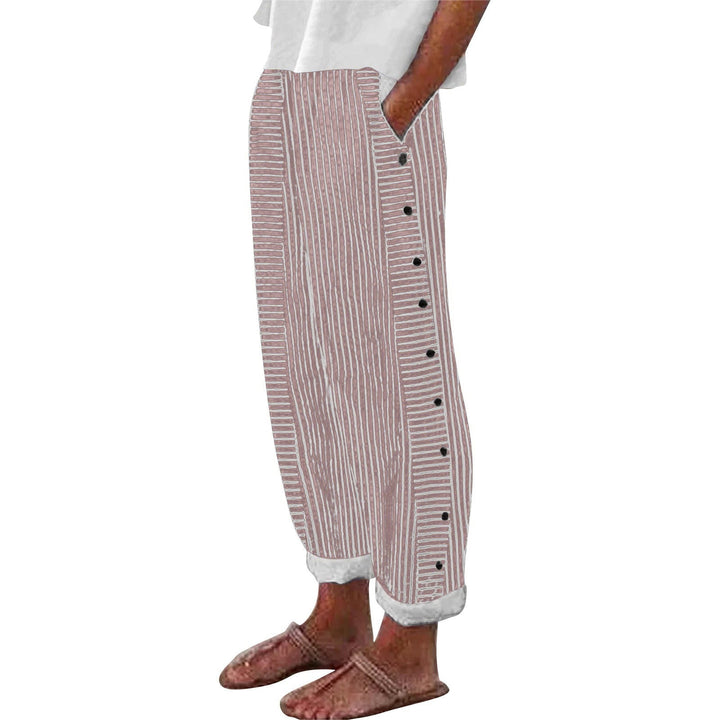 Rosalie | Pantalon rayé décontracté
