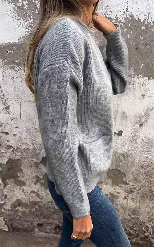 Anouk | Gilet en maille décontracté zippé