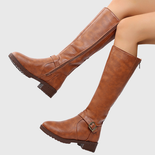 Louise | Bottes hautes élégantes à boucle