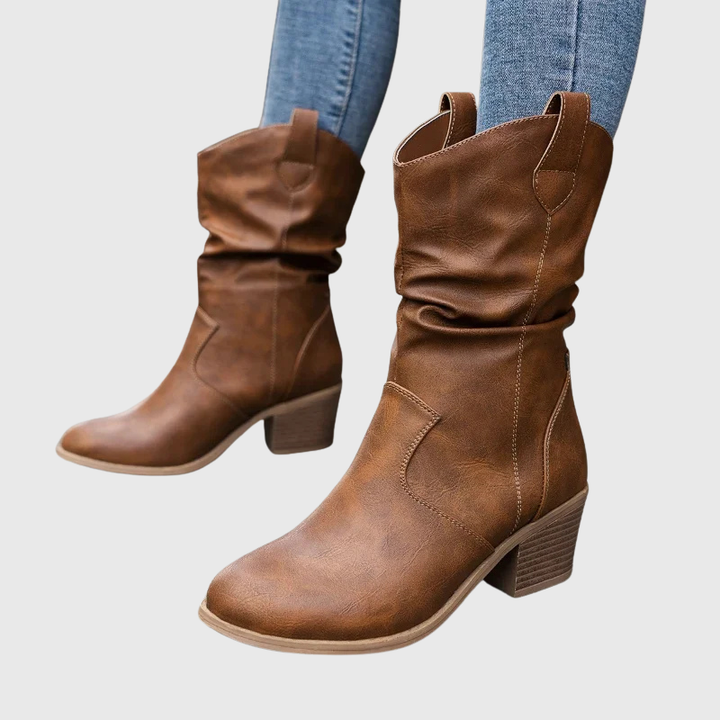 Aliénor | Bottines western à talon bloc
