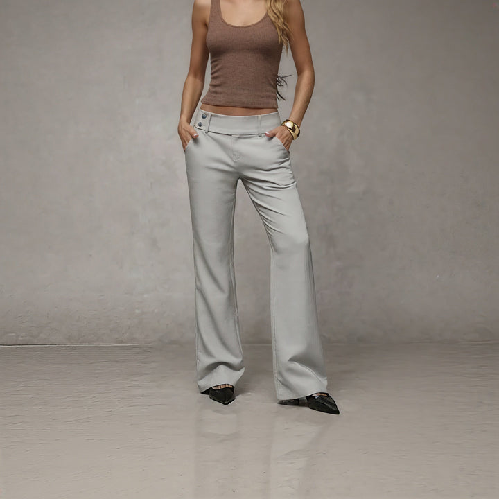 Mélodie | Pantalon fluide taille mi-haute
