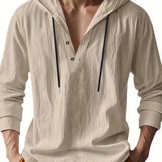 Bernard | Chemise en lin avec capuche de luxe