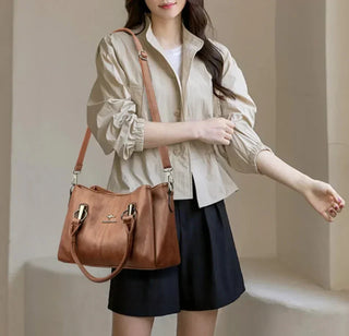 Charlotte Lumière | Sac à main en cuir véritable