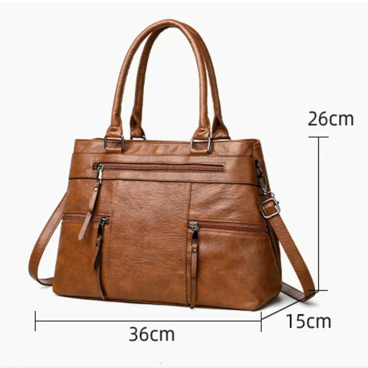 Fleur Marais | Sac à main en cuir véritable