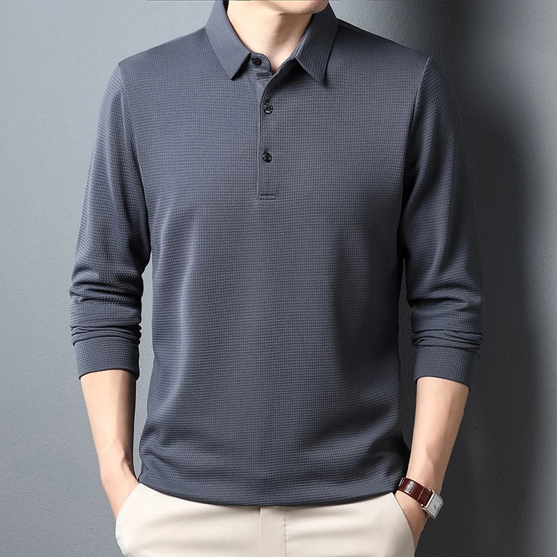 Théodore | Polo en tricot à manches longues