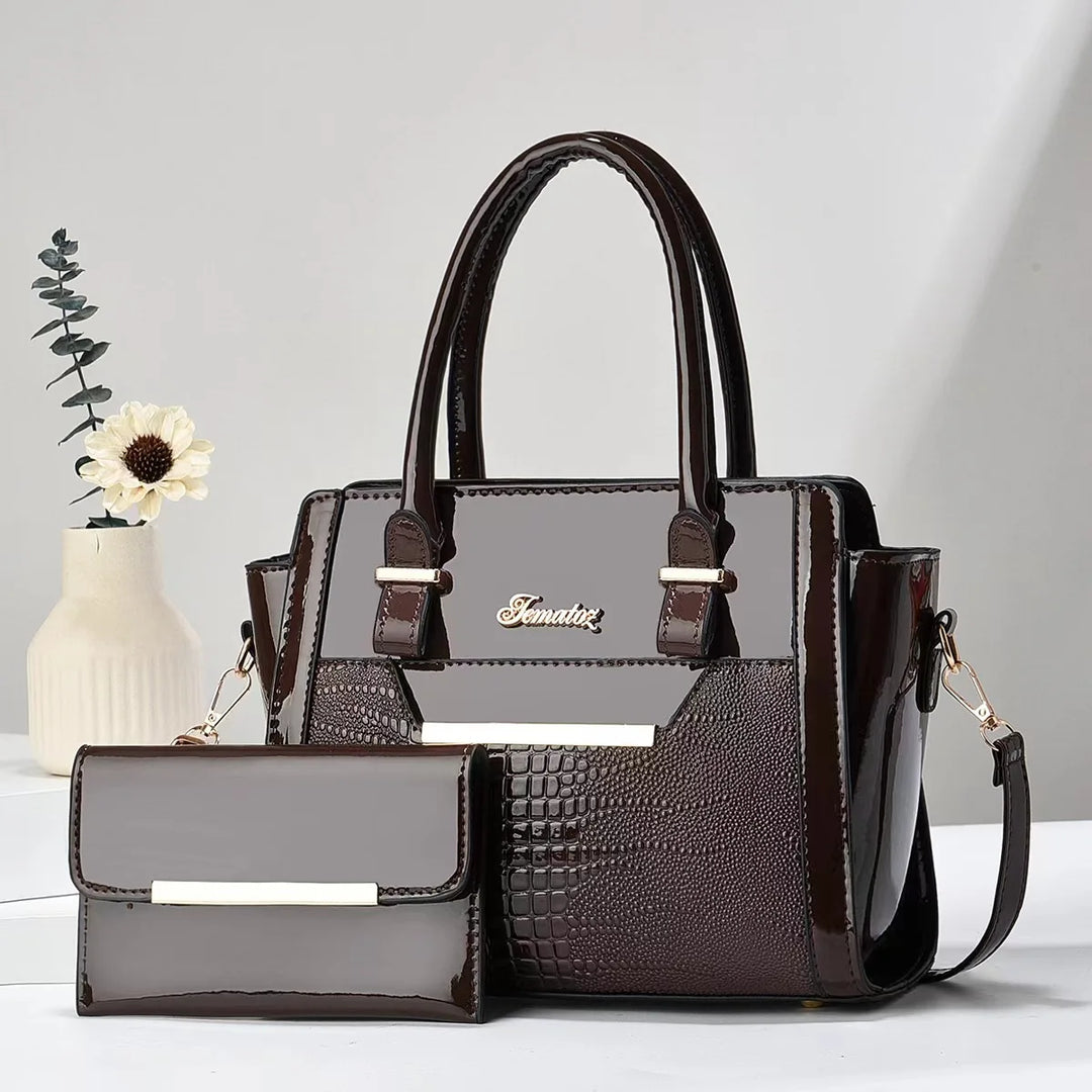 Agathe Paris | Ensemble sac et portefeuille en cuir