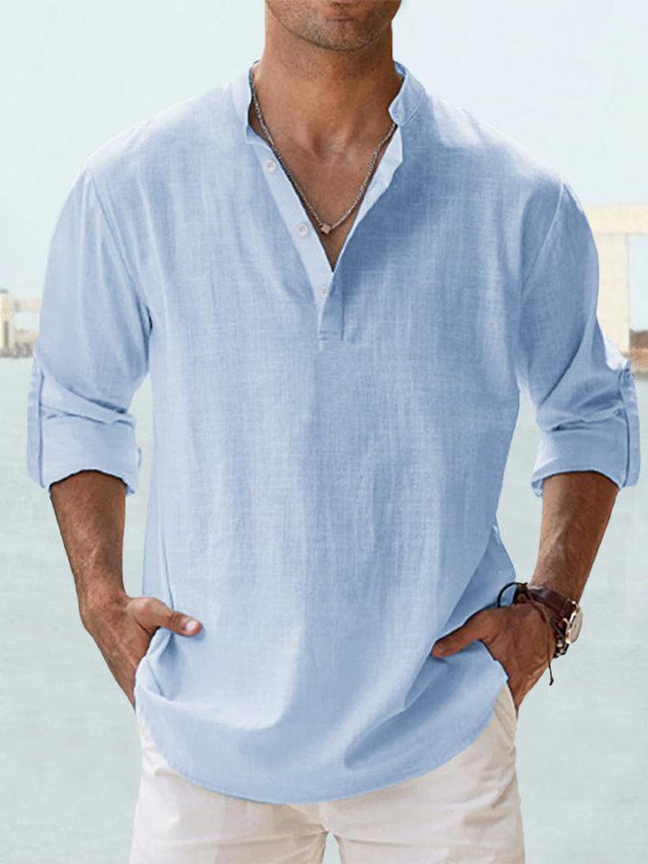 François-Xavier | Chemise minimaliste à col mandarin