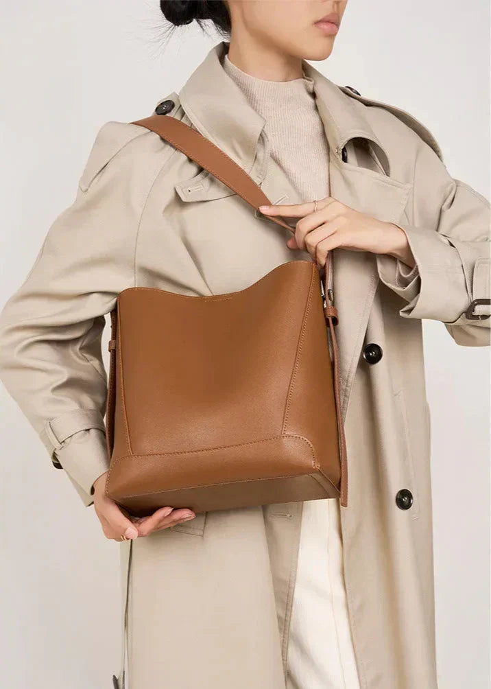 Élodie Lumière | Sac porté épaule en cuir véritable