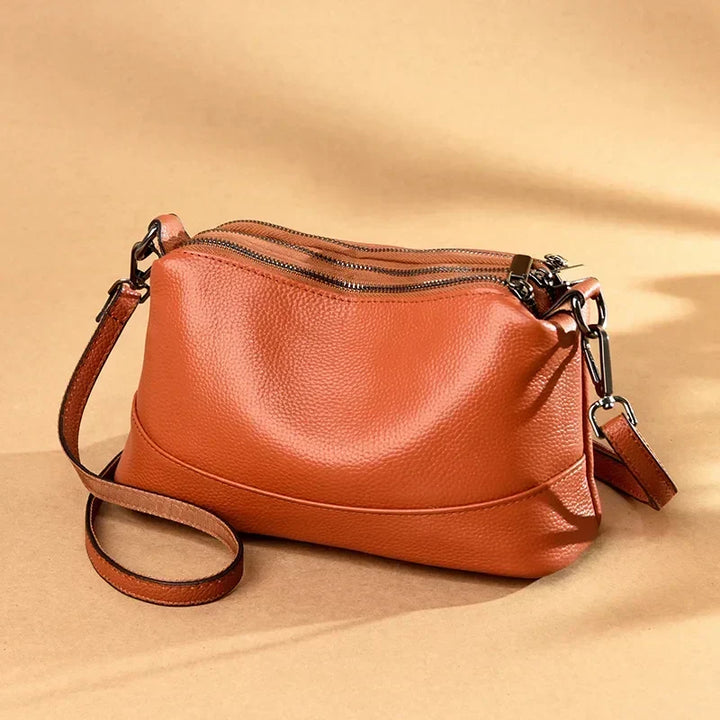 Capucine Lumière | Sac bandoulière en cuir véritable