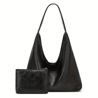 Claire Élysée | Ensemble sac et portefeuille en cuir véritable