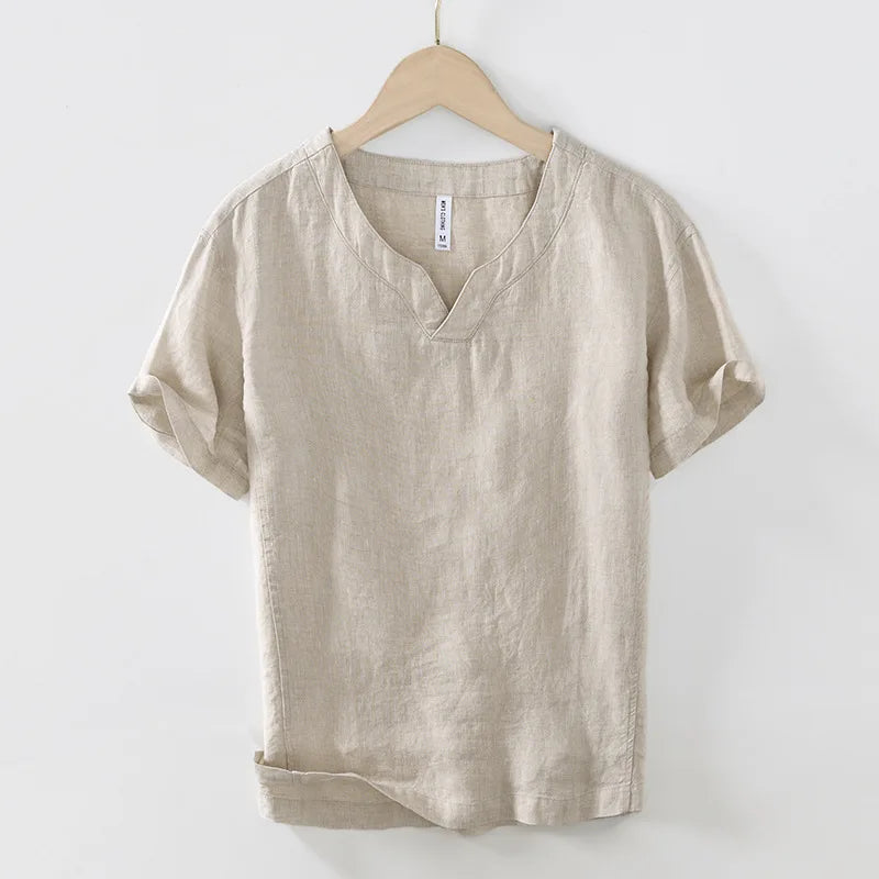 Honoré | Chemise en lin à manches courtes à coupe détendue