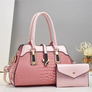 Fleur Paris | Ensemble sac et portefeuille en cuir véritable
