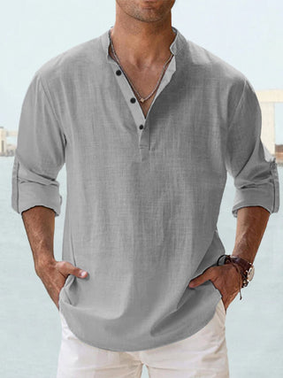 François-Xavier | Chemise minimaliste à col mandarin