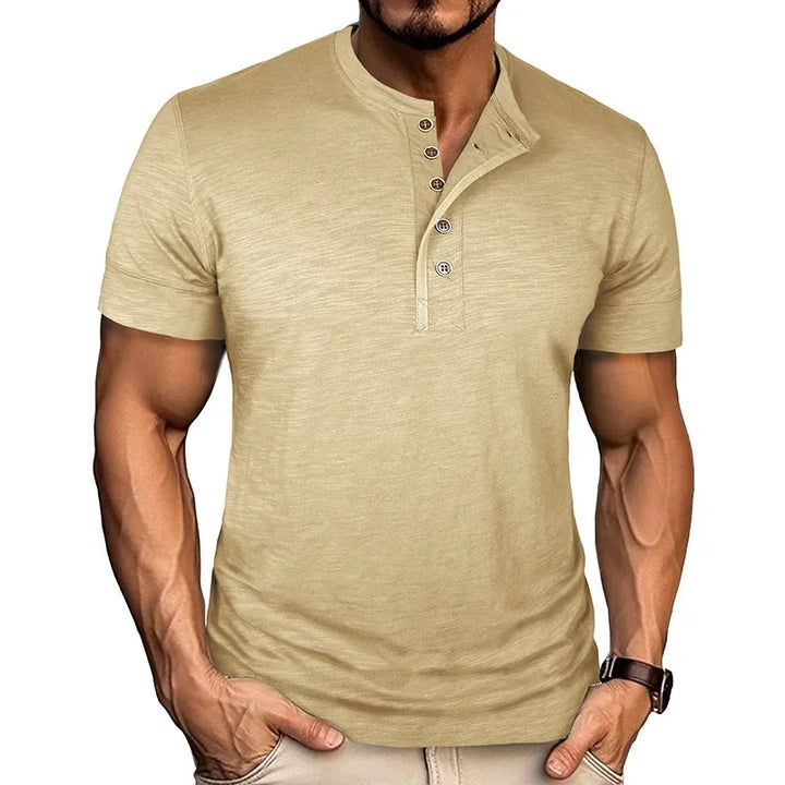 Jacques | T-shirt à patte de boutonnage