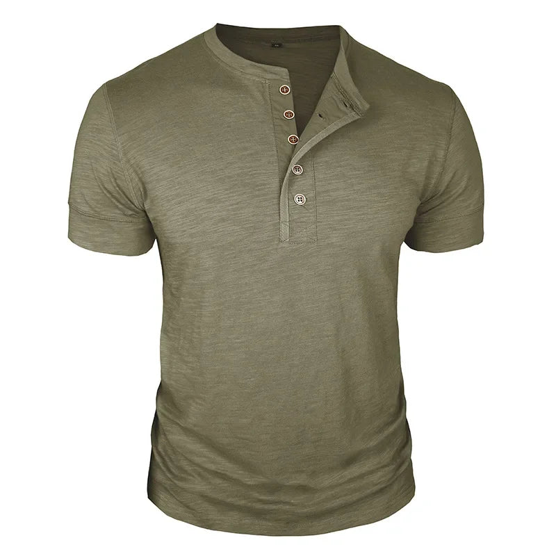 Jacques | T-shirt à patte de boutonnage